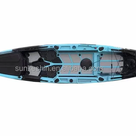 SUNKESHIN best quality plank boat fishing boat hardbottom plastic thickened solo kayak