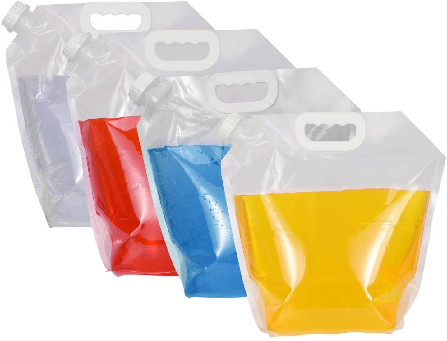 Clear Collapsible Water Tank Container Plastic Carrier Portable Water Tank Lightweight Space Saving Outdoor Folding Water Bag