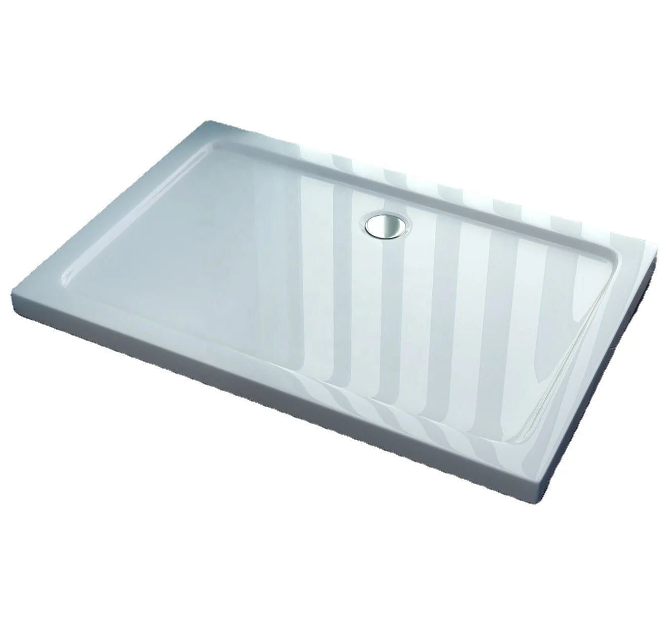 1200 Large Walk-in Fibreglass Bathroom Shower Tray India With  Solid Surface