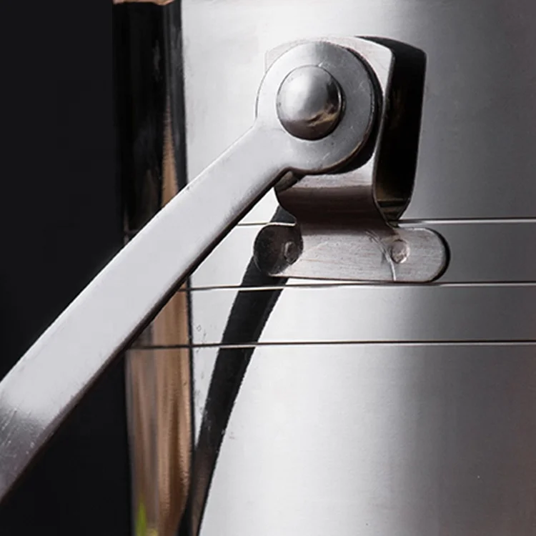 Stainless Steel Bar Metal Beer Ice Bucket Eco-Friendly Cooler with Tongs for Restaurants Giveaways