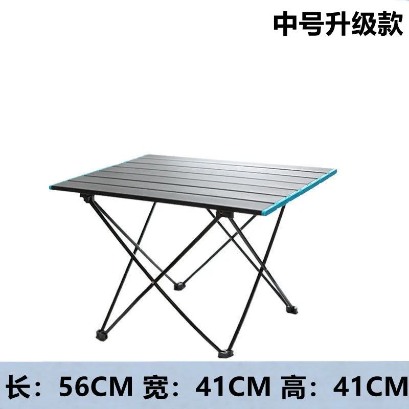 Outdoor portable folding ultralight aluminum alloy table Picnic camping aluminum plate barbecue table