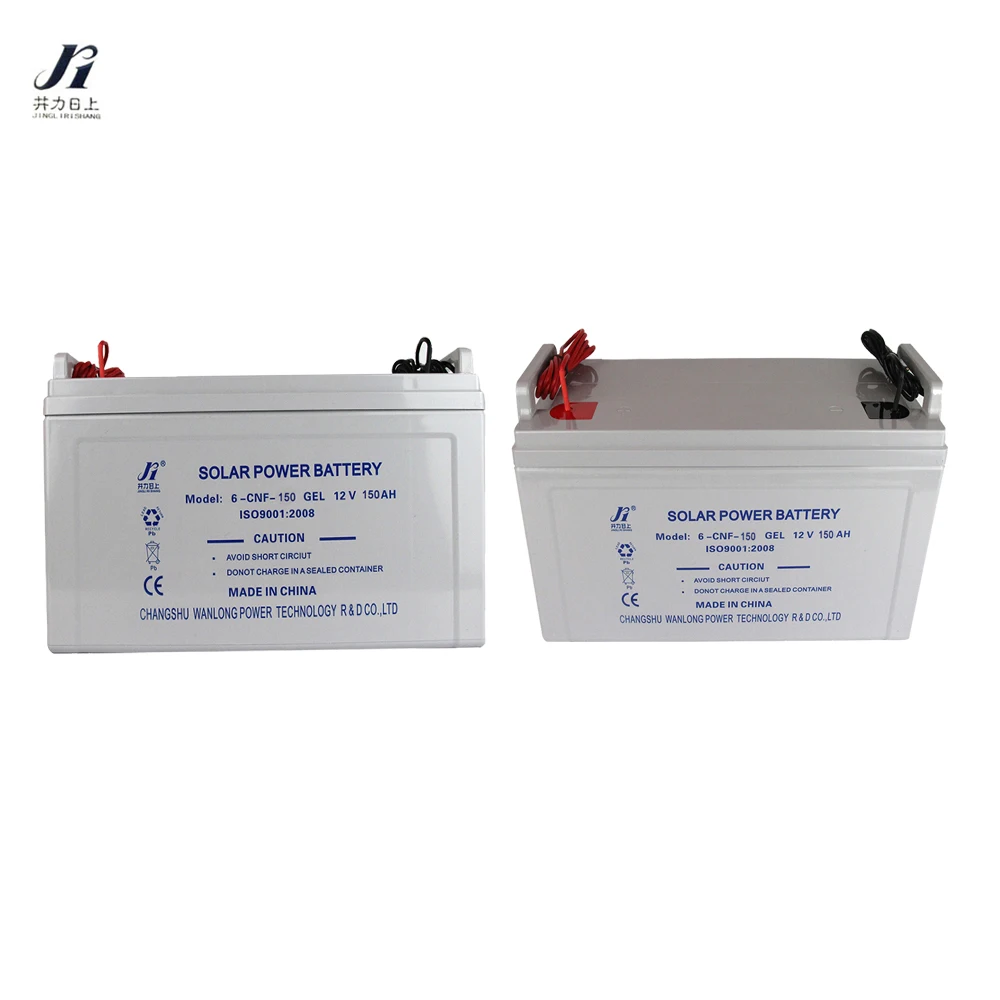 Wanlong Power 12V 150ah gel battery and cables deep cycle maintenance free rechargeable 12 volt battery