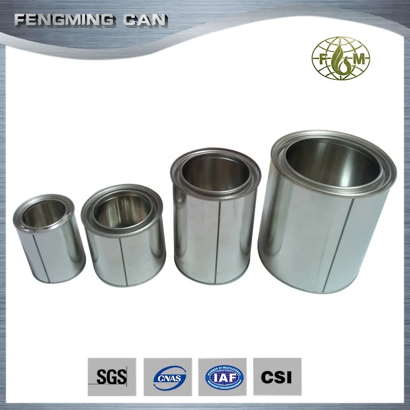 100ml round empty paint can from tin can manufacturer