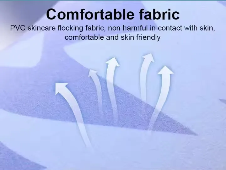 Travel U-shaped inflatable pillow, travel three-piece neck pillow, inflatable thickened flocking U-shaped air pillow