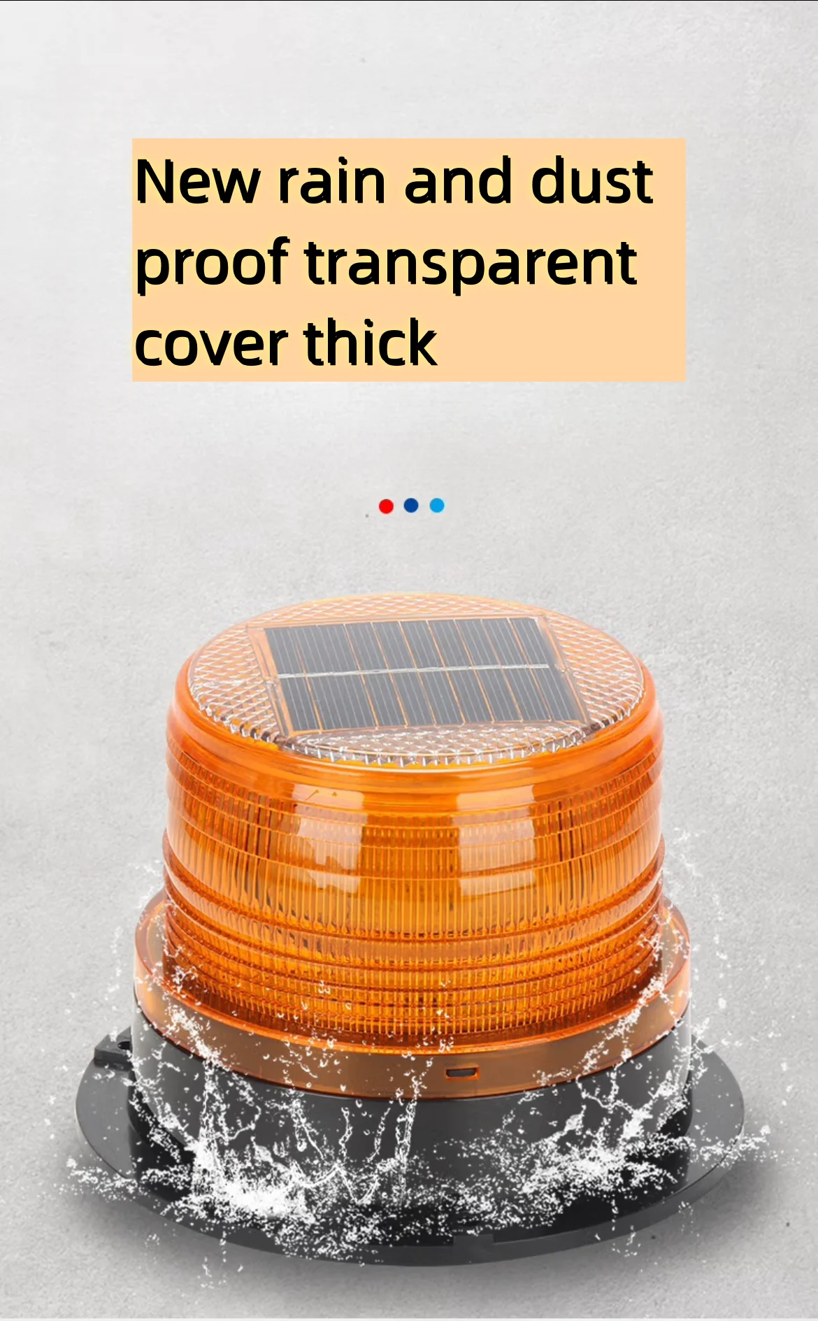 Solar Traffic Flash Led Warning Strobe Light Road Safety Led Vehicle Car Emergency Flashing Strobe Warning Lamp Lights