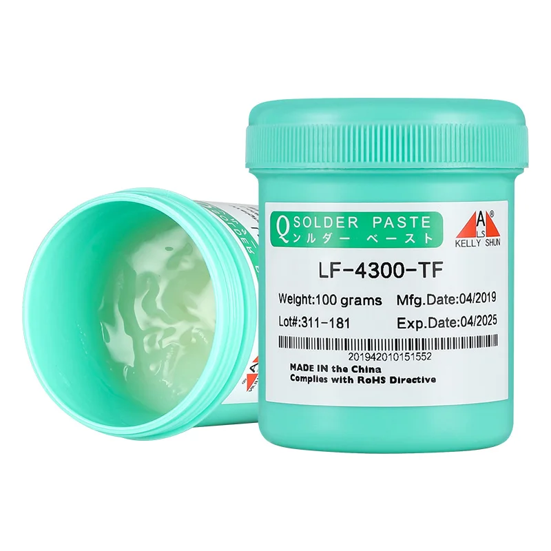 LF-4300 паяльный флюс KELLYSHUN, 100 г, не чистая паяльная флюс для телефона, бессвинцовый флюс, бессвинцовый