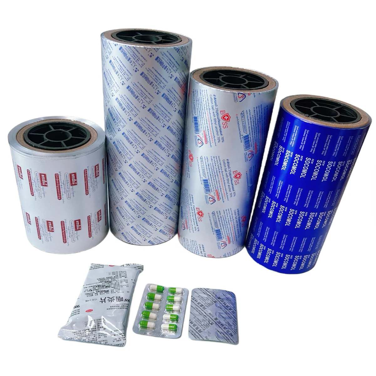 Custom Medical Medicine Packaging Margarine Butter Packaging Aluminum Foil Laminated Paper with Printing