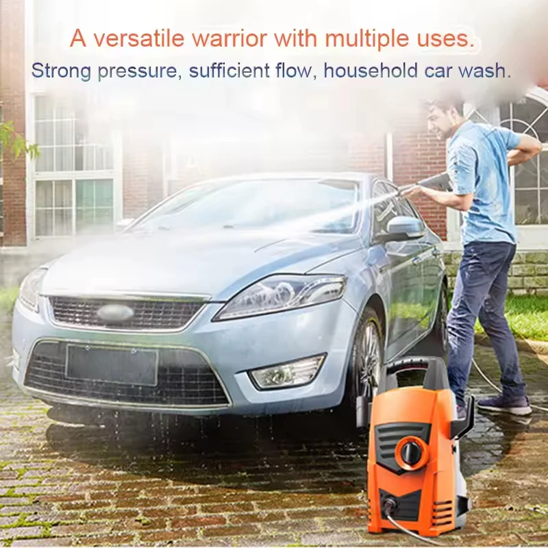 Portable Electric High Pressure Car Washing Machine 1200W Household Self Priming Dual-purpose High Pressure Car Washing Machine