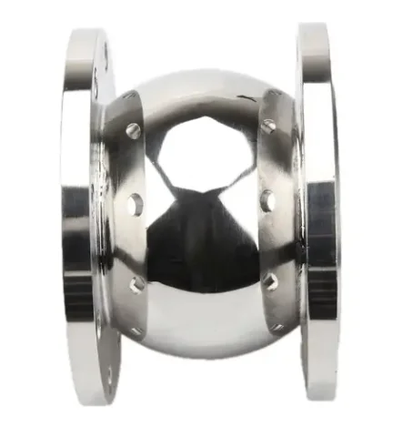 Sanitary SS304 SS316L Stainless Steel flange non return ball type double way check valve
