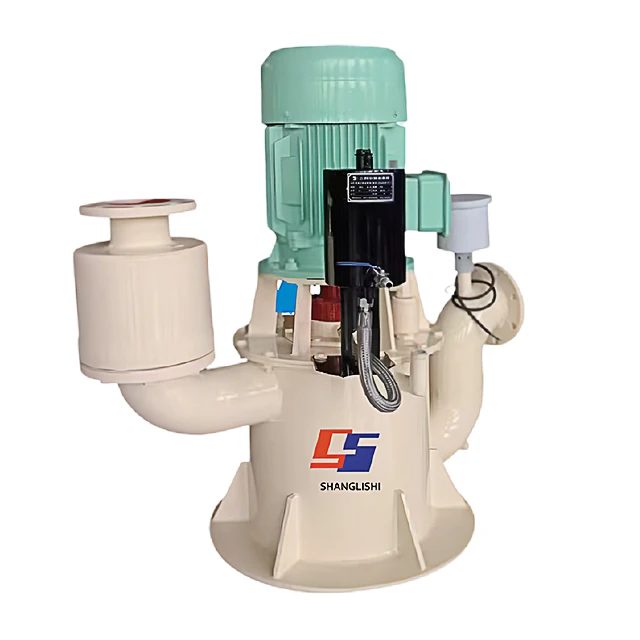 Vertical marine sea water corrosive proof self-priming centrifugal pump with magnetic valve