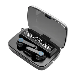 M19 With Flashlight 2000mAh Battery Wireless Headphones 5.1 TWS Headset HIFI Mini In-ear Earbuds iOS Android Sports Earphone