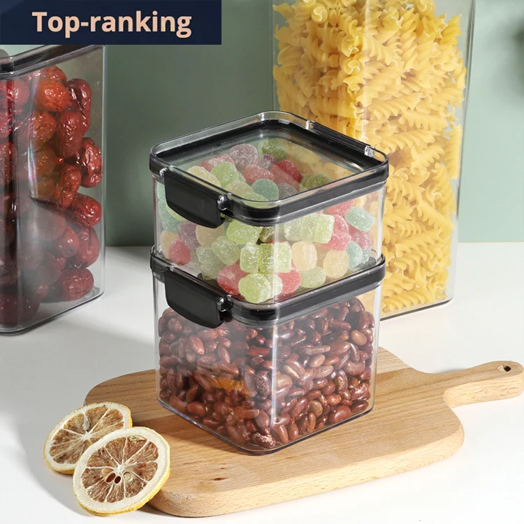 4pack 8pack Airtight Food Storage Containers Air Tight Plastic Pet Food Storage Containers Set With Lids