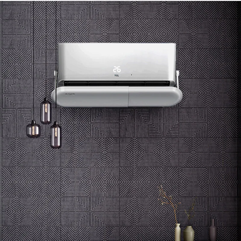 Retractable air conditioner air deflector for household direct blowing prevention