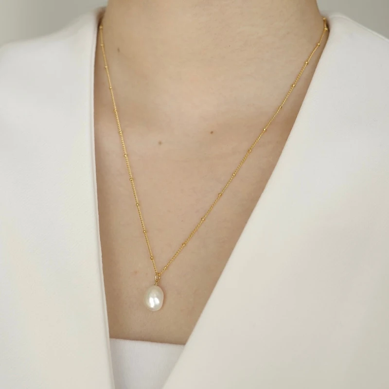Изысканное кольцо 18K позолоченное ожерелье в виде цепочки из нержавеющей стали ювелирные изделия I Love Mama жемчужные Кулоны для ожерелья