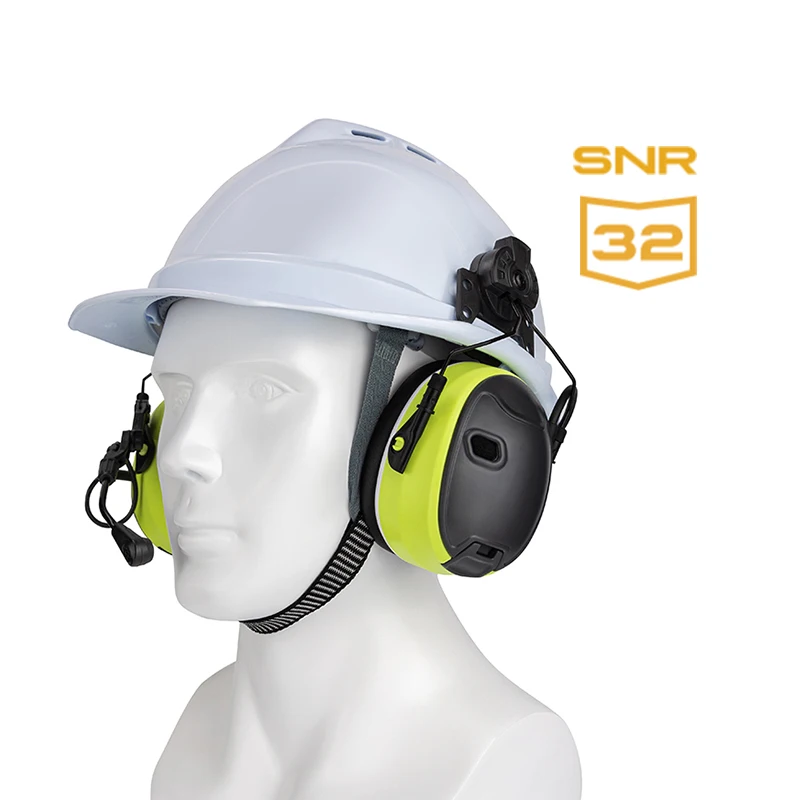 Hearing Protection safety helmet earmuff Bluetooth communication electronic headset