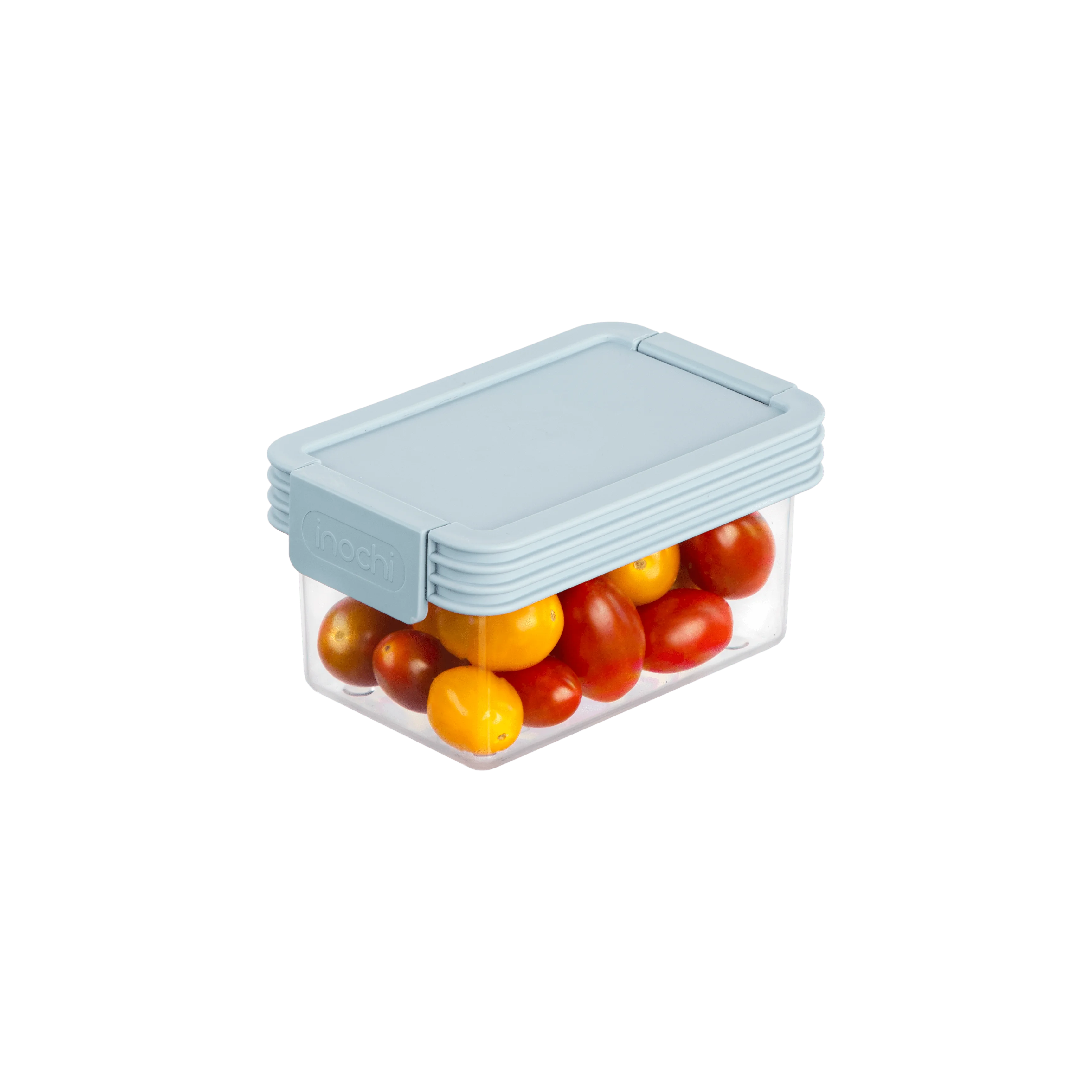 Set of 3 Hokkaido tritan rectangular container 500-1000-2000ml Modern Design style Clear body, colored lid Structure