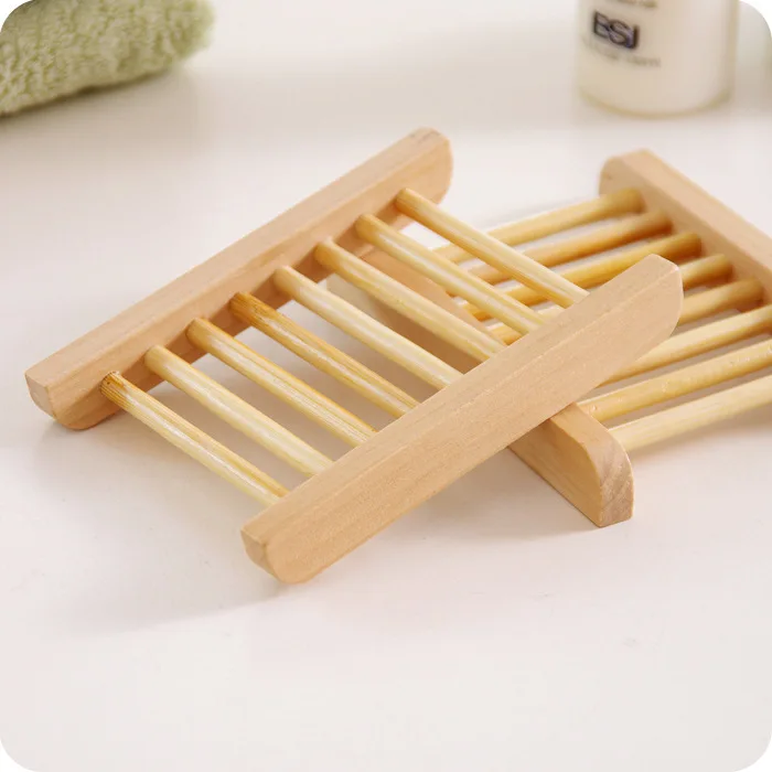 Custom Made Portable Bamboo Wood Environmental Protection Soap Box Bathroom Accessories Soap Holder
