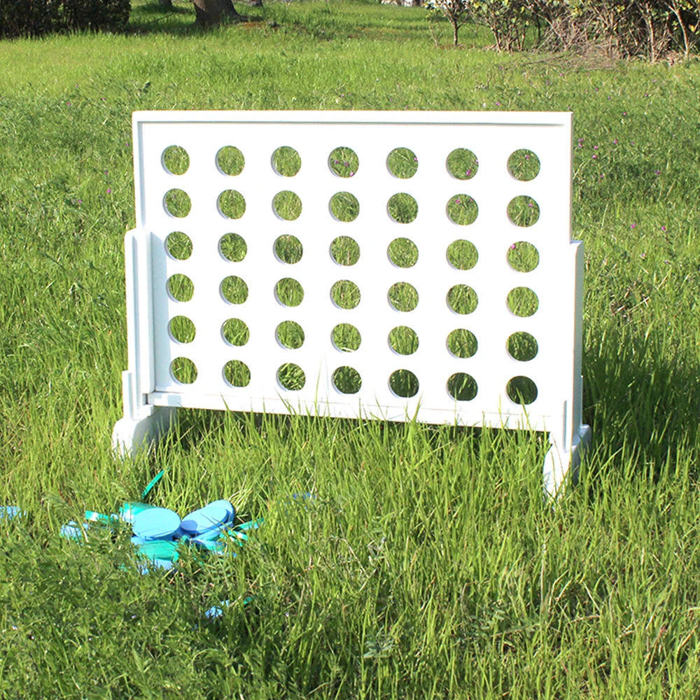HOT Sale Outdoor Wooden Game Set Giant 4 in a Row Garden Party Game Connect 4 Boards Set for Family Kids and Adults