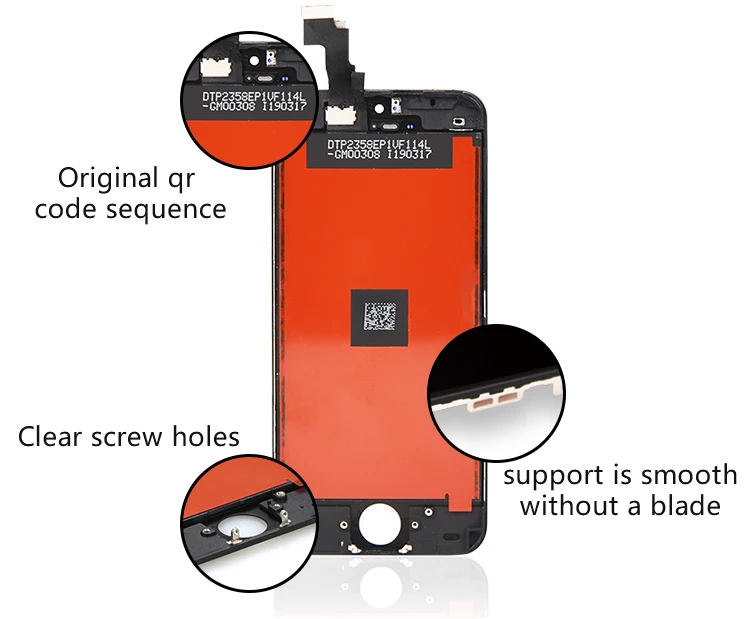 
100% Original New Mobile Accessory for iphone 5 screen mobile phone lcds display 
