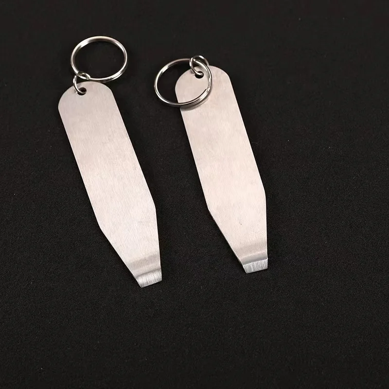 Custom Paint Tin Can Opener Key Ring with Printing Logo