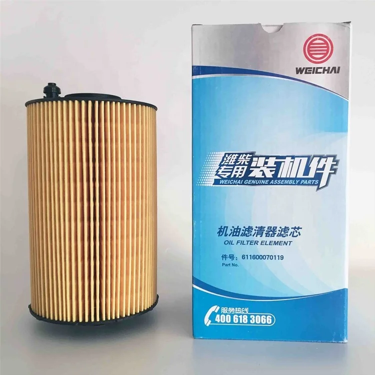 
SHACMAN ENGINE PARTS WEICHAI OIL FILTER 611600070119 
