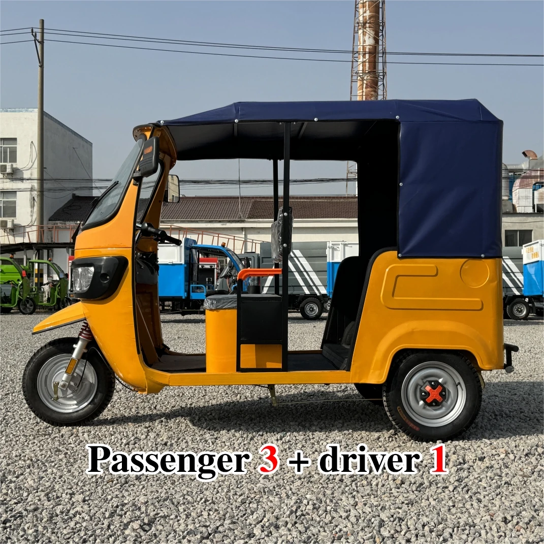 ZK3WY Factory Directly Supply 3 Wheel Tricycles Drum Brake Tuk Tuk e-Rickshaw Electric Tricycles For Passenger