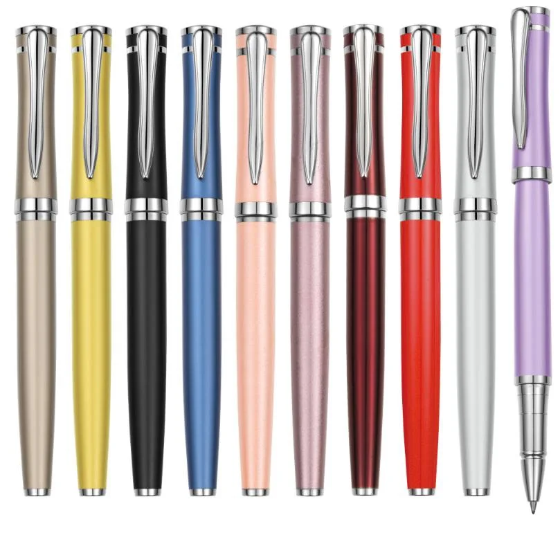 high quality custom logo metal roller pen and gift box personalized promotion gift item for men and women