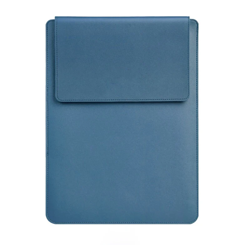 For Macbook 13'  Leather Sleeve With Stand Holder Easy Carry Case Bag