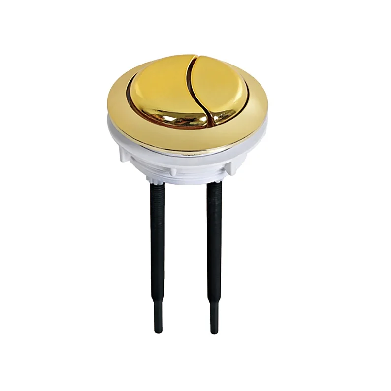 High Quality Bathroom accessory chrome Flush Valve Double toilet Tank push button