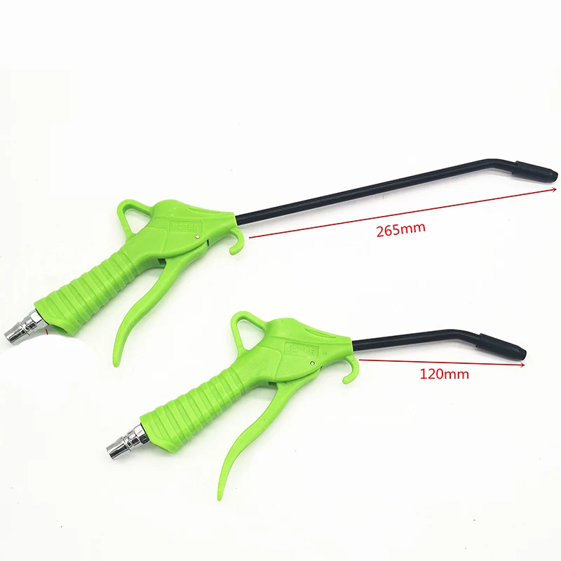 customized wholesale industrial series safety aluminum alloys pneumatic tool plastic air compressed blow gun with long nozzle