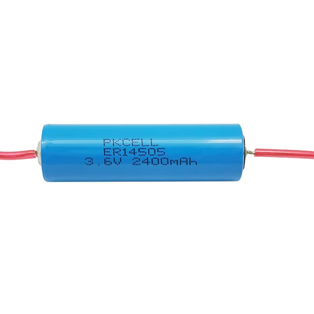 LISOCL2 AA primary lithium battery 3.6V ER14505 with axis wire