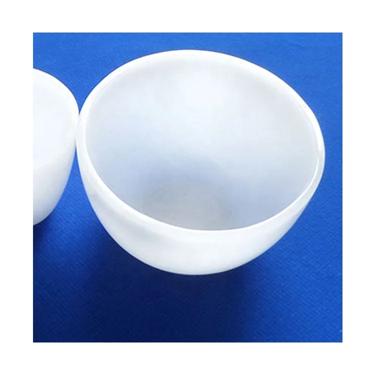 customized excellent Quality quartz glass crucible opaque white fused quartz crucible