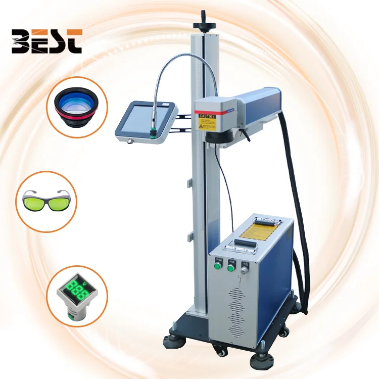 BEST Hot Selling Fiber Flying Laser Marking Machine Raycus Printer for Factory Assembly Line