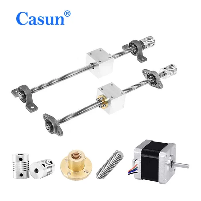 
The linear module of the Lead Screw Tr8 10 of the step motor slide CNC 3D Printer accessory 