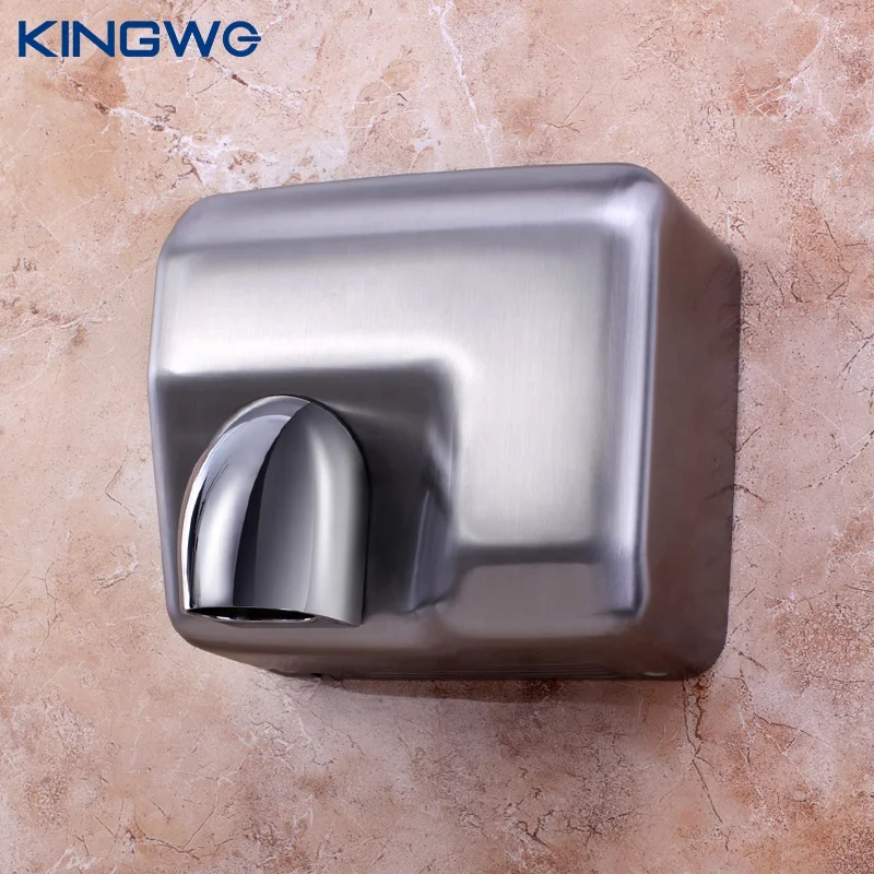 High Efficient Stainless Steel 360 Air Revolving Nozzle Electric Automatic Hand Dryer For Public Toilet