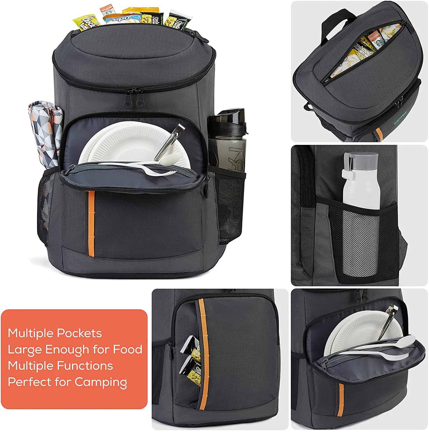 Customizable Fashion Large Capacity Beer Golf Beach Food Picnic Bag Reusable Insulated Multifunctional Leakproof Cooler Backpack