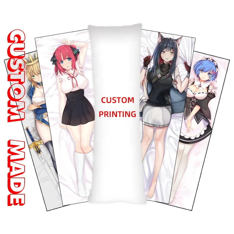 Customizable Personalized Anime nude Dakimakura Pillow case Cover  Cushion Cover