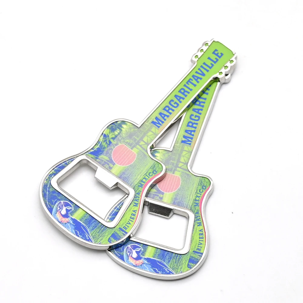 Hot Sale Violin Design Magnet Metal Beer Bottle Opener Wine Corkscrew with Custom logo
