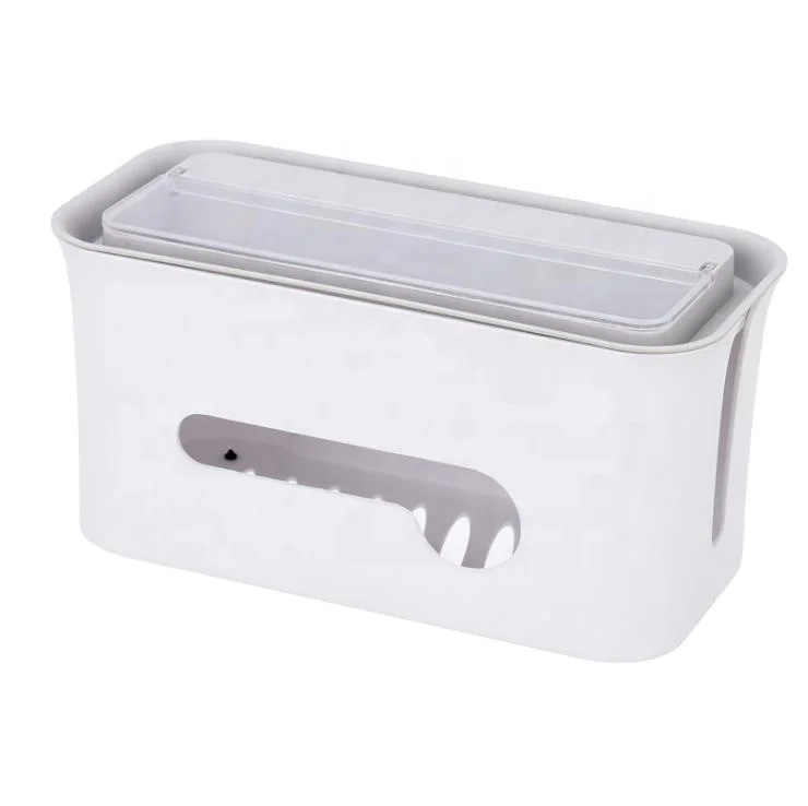 Dustproof data cable storage box home office desk wiring board management box cable management box organizer