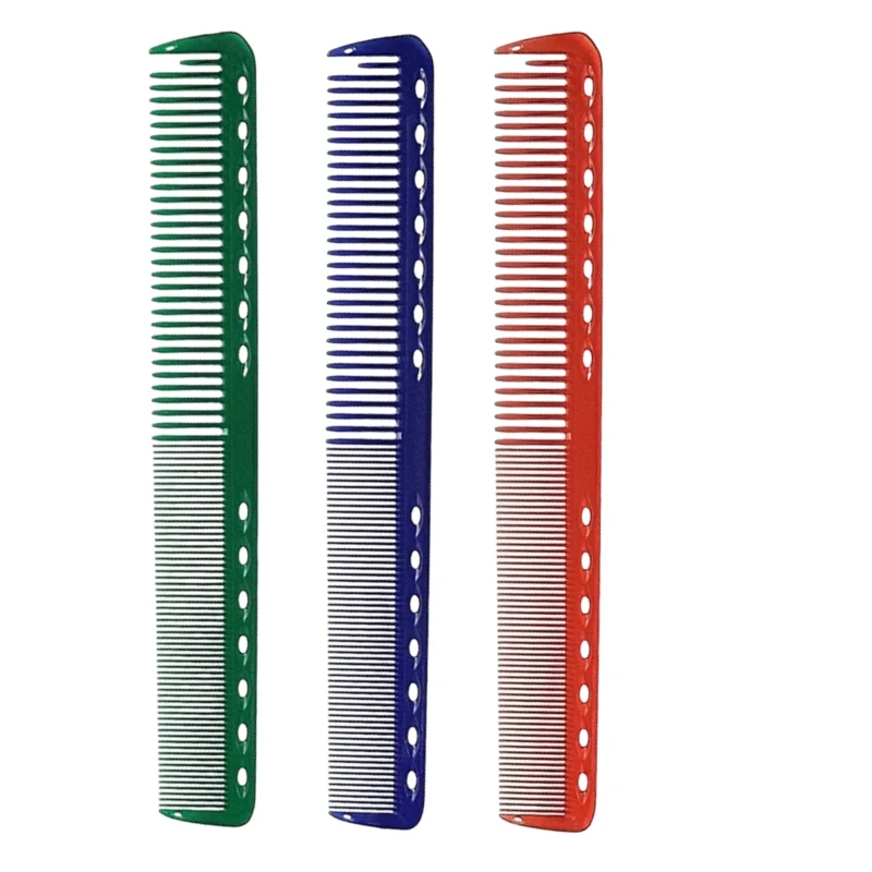 255  Barber Shop Resin Multifunctional Haircut Comb For Salon Hairdressing 19.6cm Japanese double-edged Hair Cutting Comb