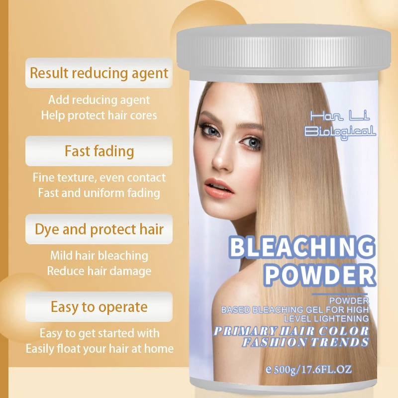 Private Label Powdered Oxygen Bleach Lightening Hair Blonder Powder Bulk Bleach Hair White Bleaching Powder For Hair