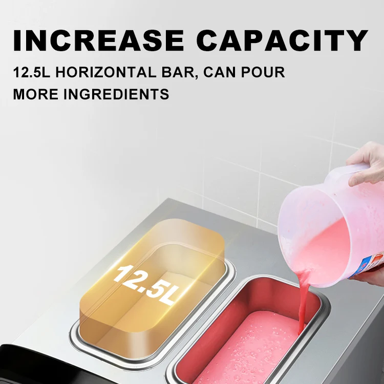 Commercial Table Top Three Flavors Stainless Steel Soft Serve Ice Cream Machine For Sale