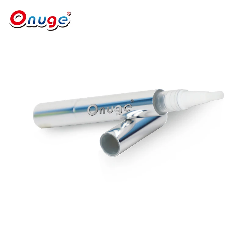 20000 square meters manufacturer of Electroplated matte shell silver pen cosmetic teeth whitening gel pens