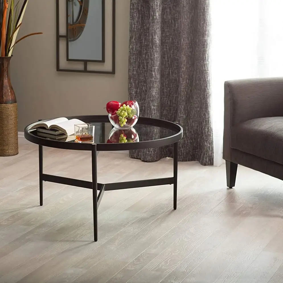 Chinese Furniture Metal Side Table Mirrored  Coffee Table