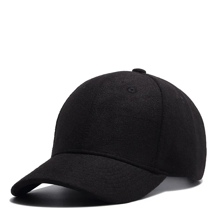 Factory Price Warm Winter spring Thickened woolen baseball caps with custom logo