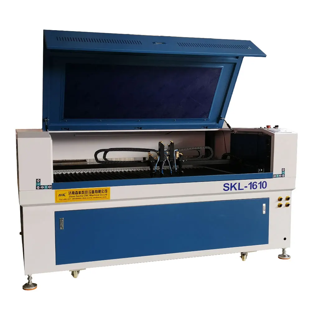 SENKE Factory Wholesale 1000*1600 Metal/ Acrylic/Polywood/PVC CO2 Leather Laser Cutting Machine (1600488471683)