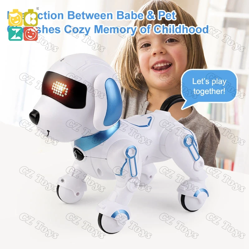 Amazoms Hot Sale Kids Robot Dog Intelligent Programmable Rc Robot Dog Toy Hand Gestures Voice interaction Dancing Dog Robot Toys