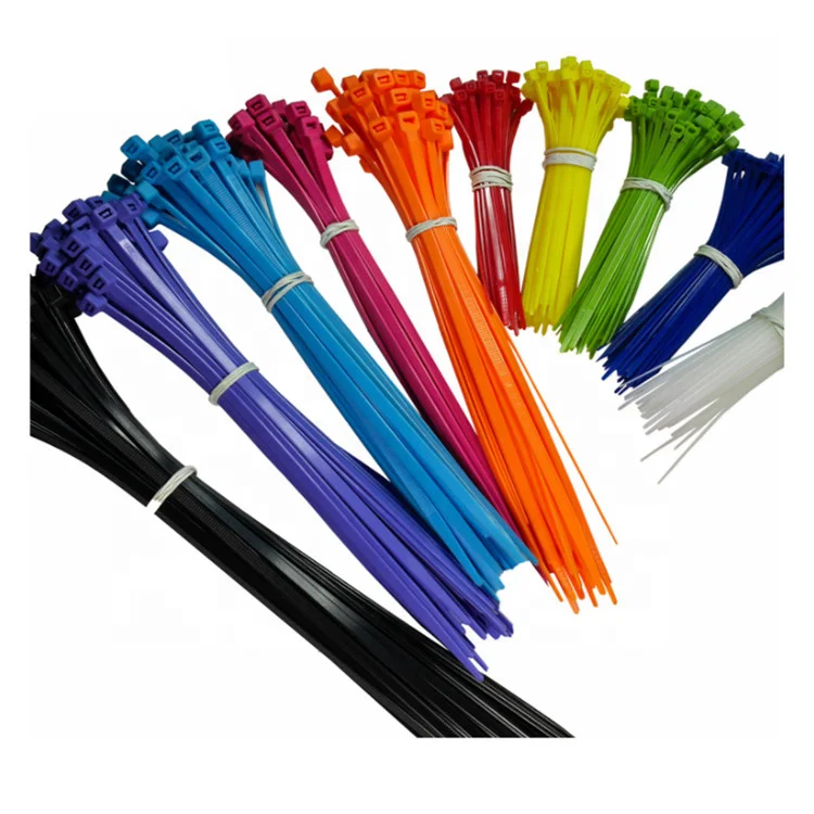 JAGASL High Quality 8*250 Cable Ties Fastening Self-Locking Nylon Plastic Cable Ties