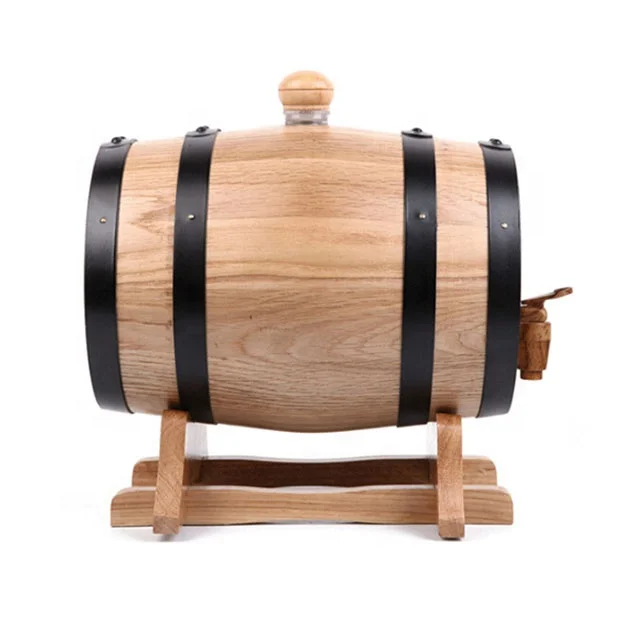 
Amazon Hot sale Custom Beer Volume Drink Whiskey Red Wine Aging Kit 5L The Complete DIY IBEI Wooden product Oak/pine wood Barrel 