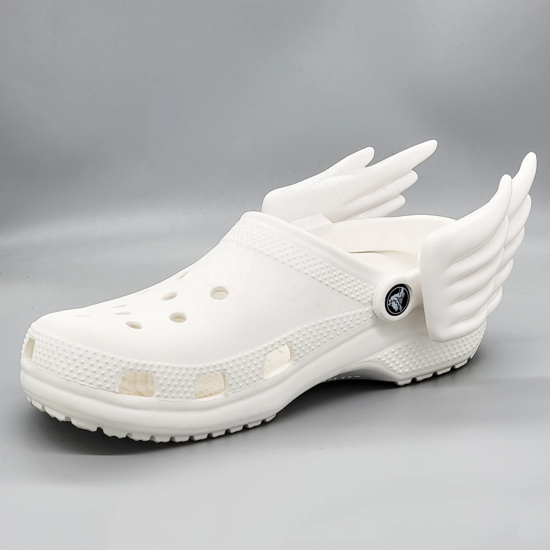 Hot sell Mini clog shoes Charms Unique for clogs Shoes Decoration DIY Wings clog decoration accessories